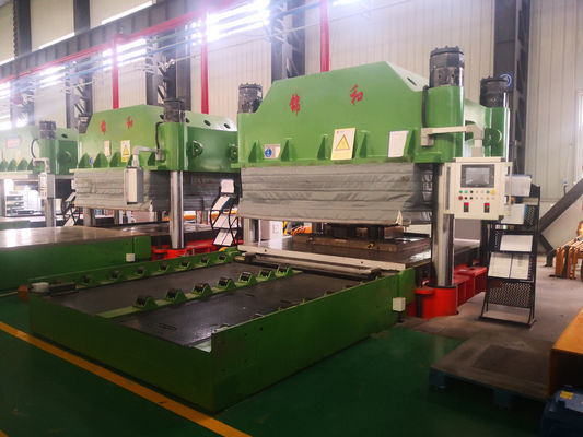 Máquina automática de prensado de caucho hidráulico moldeado producción de aceite 4 columnas estructura